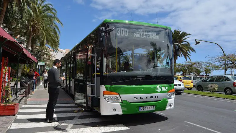 Horarios de Guaguas de Santa Cruz de La Palma a Los Llanos de Aridane
