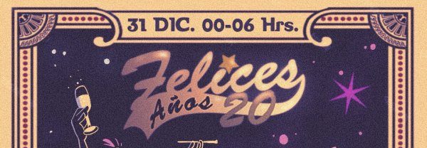 Felices Años 20 Nochevieja en la Sala Río en Santa Cruz de Tenerife