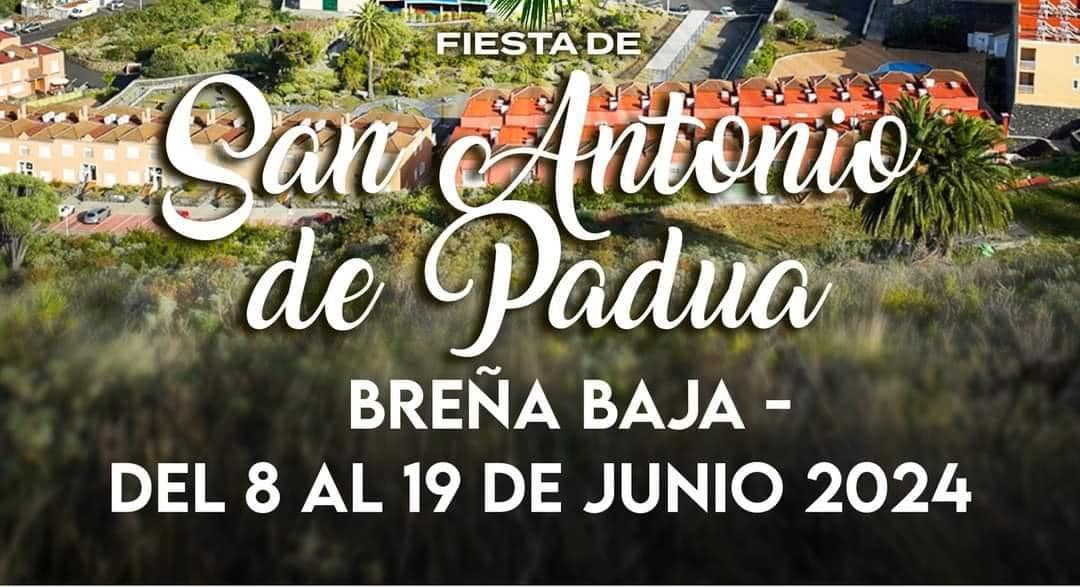 Programación de las Fiestas de San Antonio de Padua en Breña Baja 2024