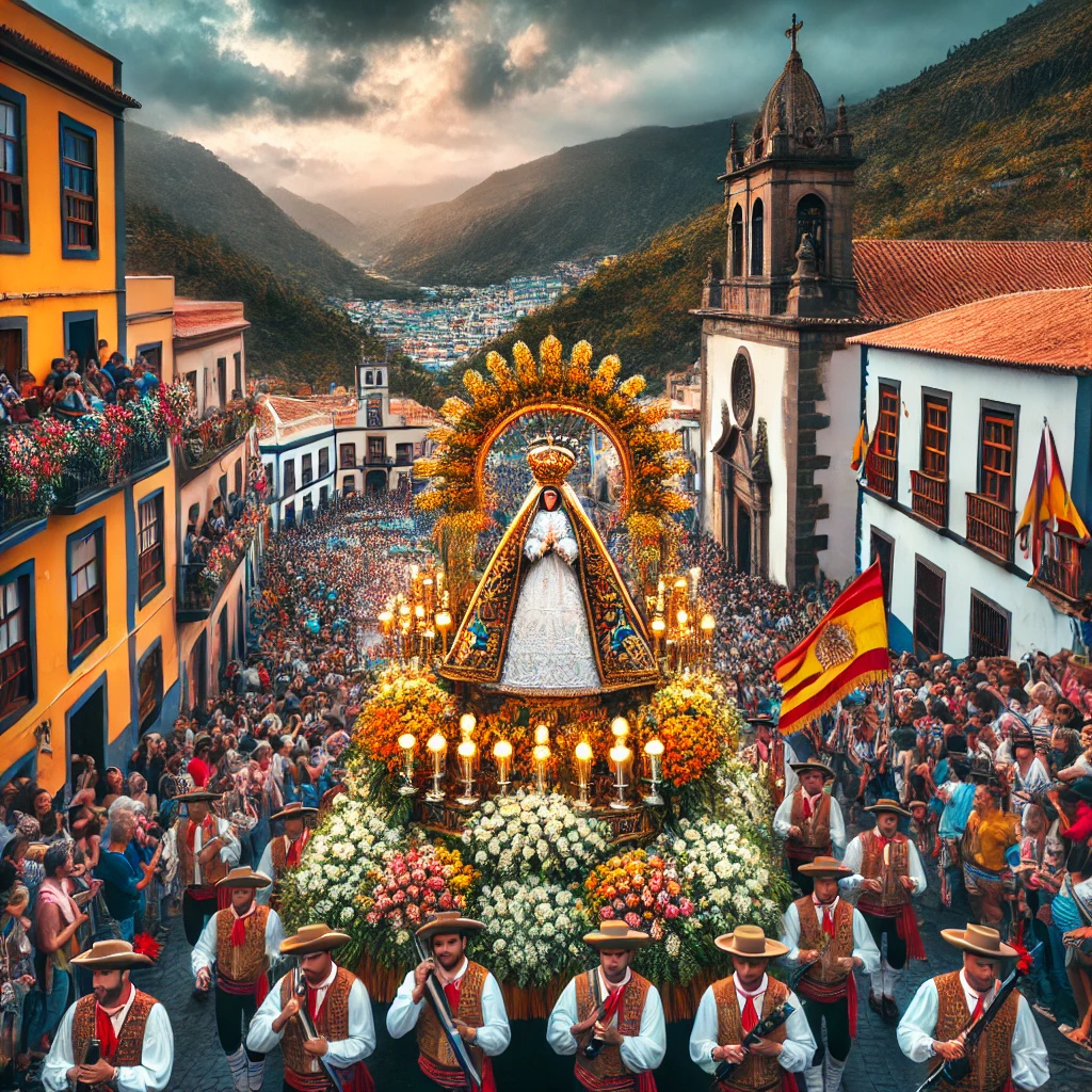 Información sobre el fin de semana de la Romería de la Bajada de La Virgen del Pino en El Paso 2024. Fechas y Horarios